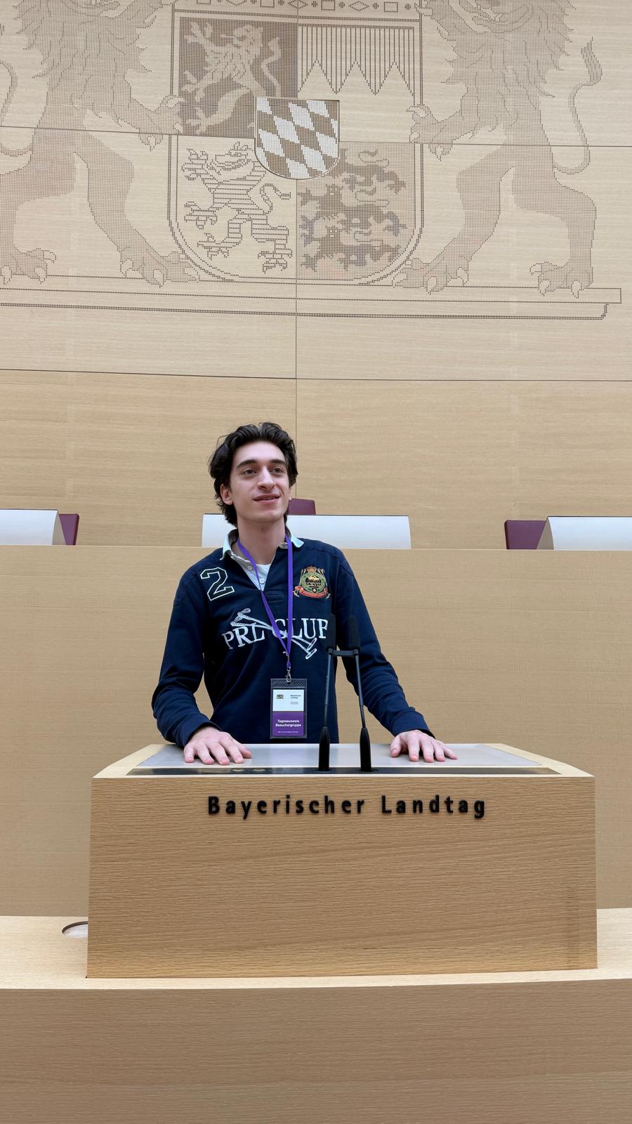 At the Bavarian Landtag